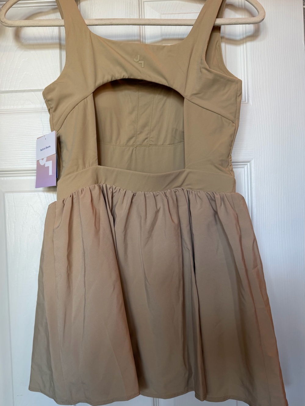 JoyLab Beige Scoop-Neck Tank Dress - Picture 4 of 8